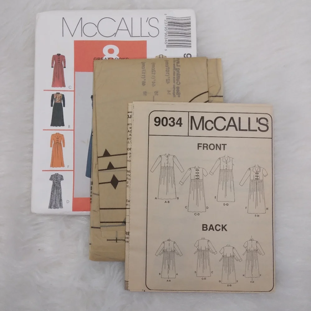 McCall's 9034 8 Great Looks Misses Dresses 14-16-18